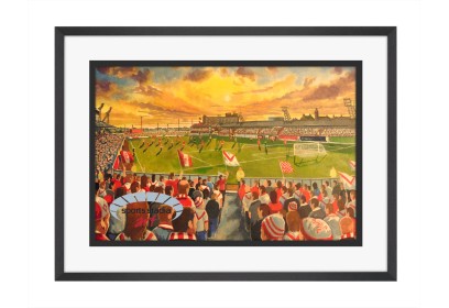 Broomfield Park Stadium Fine Art Print - Airdrie FC